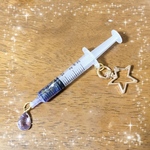 夜空な注射器キーホルダー