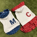 ☆犬服☆ 星柄パーカーシャツ＆ワンピ　ハンドメイド　オーダー