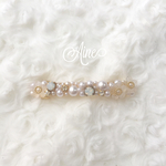 Aine♡Pearl flowers barrette〜white〜