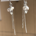 パーツ付け替え可能 シルバー クリスタルガラス チェーン2種