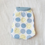 【スムース】スマイルのタンクトップ/スモーキーブルー