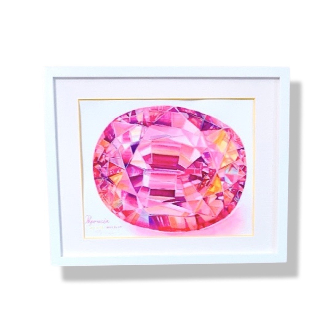 水彩画 原画 白い宝石 宝石アート - 絵画の人気通販 | minne 国内最大級のハンドメイド