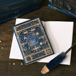 魔法の本のようなノート "空想天体古書・月の満ち欠け"（方眼紙ver.） / 星 月
