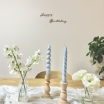 korean spiral  candle <blue>