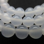ホワイトカルセドニー/size(約6㎜玉)/1set(20玉)/人との結びつきを象徴する石/深く優しい癒し/1019a