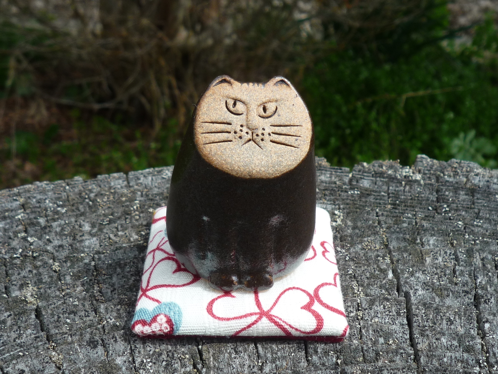 【片岡メリヤス】招き猫の置き物 片岡メリヤス】招き猫の置き物