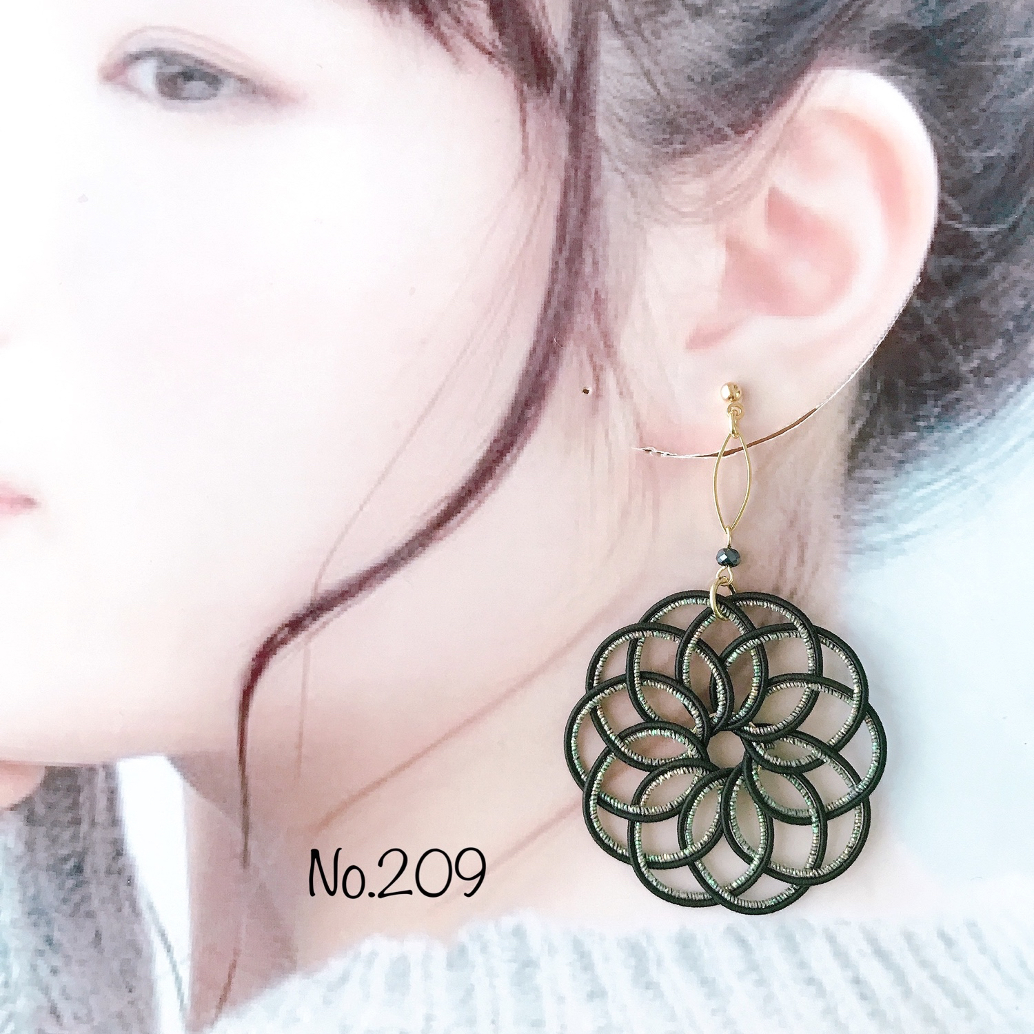 曼荼羅のピアス*【No.209】 - *Yue* | minne byGMOペパボ 国内最大級の 