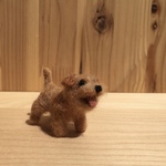 フェルト犬　ノーフォーク・テリア　レッドさん　<MW595>