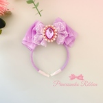 ペット用カチューシャ💜パープル💜🎀 Plumage ribbon🎀