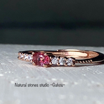 【宝石質ピンクトパーズ】秋桜色の18kgpリング/ブラジル産AAA/4×3mmオーバル/11月誕生石/無料ラッピング/ギフト