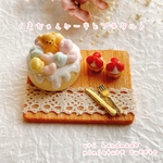 【受注生産】くまちゃんケーキとプチタルト ミニチュアスイーツ