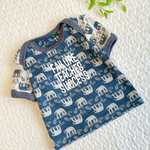 80cmなまけもの柄ベビーtシャツ