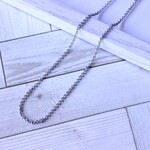 【アレルギー対応ステンレス316L】ネックレスチェーン 甲丸2ｍｍ