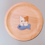 ねこさんとお魚ブローチ🐟