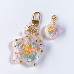 Dot shaker keychain with charm (Dreaming①)