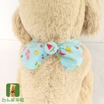 中型犬～小型犬用 フルーツアイスのクールネック・バンダナ　ライトブルー