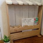 半額　カフェ風絵本ラック　Ｌ☆★ベージュの屋根