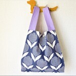 レジ袋型エコバッグ◎チューリップ◎ランチバッグ◎コンビニ袋◎薬局袋◎マチたっぷり11㎝◎