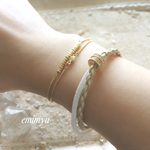 Double Leather  Rondel Brace
