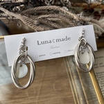 フープ×シェルイヤリング(luna made NO.36)