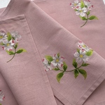 花水木　刺繍　ティーマットランチョンマット　2枚セット