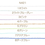 N421-8  2連約380個  天然キャッツアイ ラウンドカット 2mm  2X（1連約190ヶ）