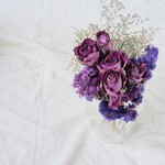 Purpleﾛｰｽﾞの紫ﾄﾞﾗｲﾌﾗﾜｰブーケ***　推し活　担当カラー　紫