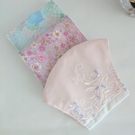 new💕母の日 ひとまわり大きい ハーフサイズ ハンカチとチュールマスクのセット