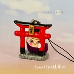 神社おっさんストラップ　