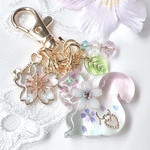青桜キーホルダー(りす)
