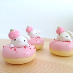 ❁ もちうささんの苺ドーナツ ❁︎