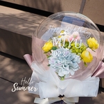 フラワーバルーンブーケ ( Spring pink )♡　結婚祝い・結婚記念日・誕生日