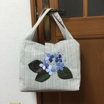 青紫陽花バッグ