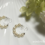 White Pearl Ring［Ear cuff］
