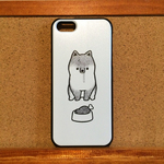 5/5S/SE専用：よし！待ちの柴犬iPhoneカバー：黒