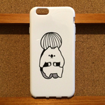 6/6S専用：ウォンバットを抱きしめるiPhoneカバー：白