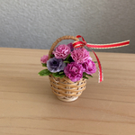 カーネーション　6　花かご　