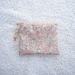 ◆Special Price◆★One side all skeleton pouch　  リバティ　フェリシテ　ダウンシャーヒル　13×10cm　◆　パスケース　小物入れに