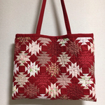 【K様ご予約品】パッチワーク☆再販・超超ビックなトートバック☆レッド