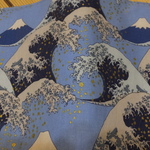 ハンドメイド*文庫本*富士山と波🗻🌊