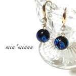 【限定1点】☆人気☆ホタルガラス&パールピアス