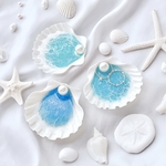 再販【小さなシェルリングピロー】海アート　アクセサリーケース　