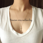 14kgf long Hawaiian cross necklace