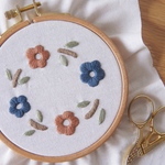 【刺繍キット】レトロフラワー🌼