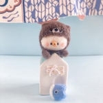 ツキノワグマくまこちゃん🎏のおうち / 羊毛フェルト  くま 羊 ふわもこ