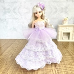 パープル♡よくばりティアードドレス