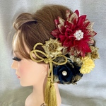 色打掛髪飾り　和装髪飾り　卒業式髪飾り