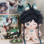 20cmぬいぐるみ 着せ替えぬいぐるみ 風酒兎 ウェンティ バルバトス 原神 兎耳付き 骨格購入可能 服購入可能 風神