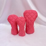 ゴルフヘッドカバー/コンパクトデザイン　ボンディング　撥水加工　FW用　ピンク　送料無料