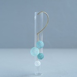 みず色イヤーフック　湖(片耳) 〔ピアス/イヤリング片耳への変更OK・夏限定〕